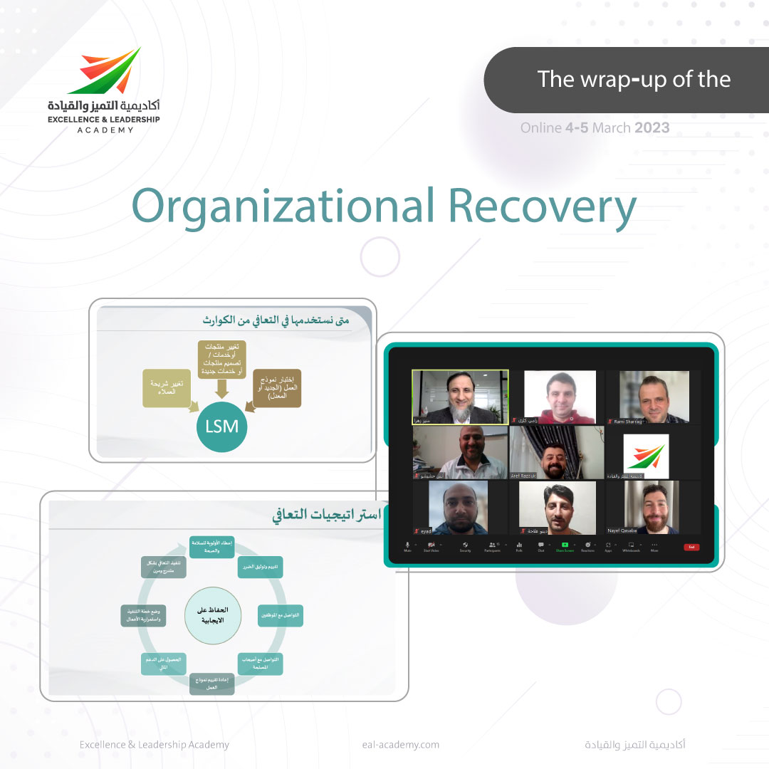 The wrap-up of the Organizational Recovery Program